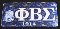 Phi Beta Sigma - Printed Crest License Plates 