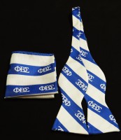 Phi Beta Sigma Self-Tie Bow Tie & Handkerchief Set 
